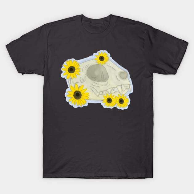 Sunflower cat T-Shirt by Xetalo